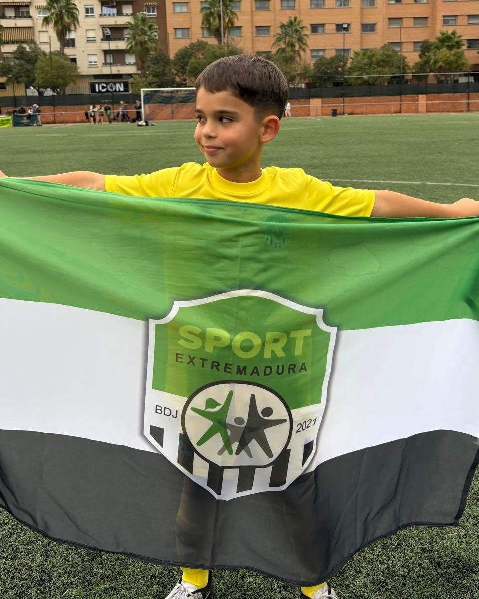 Bandera de Extremadura con Escudo Oficial - Sport Extremadura